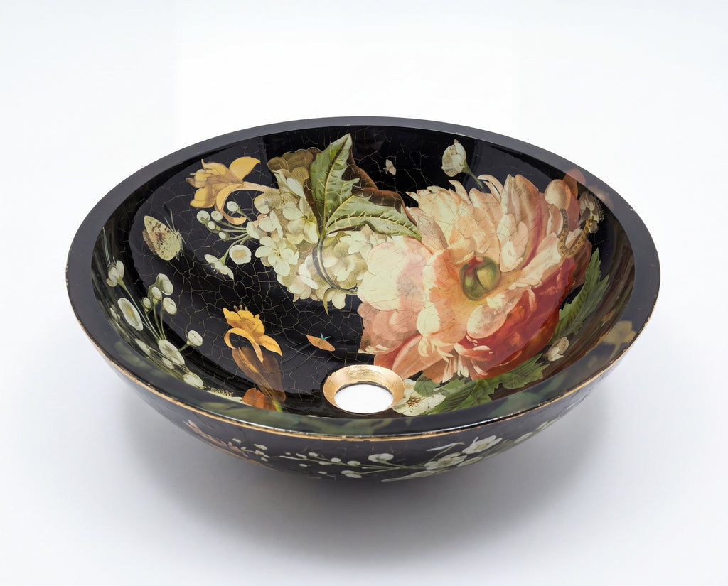 Lepidoptera Vessel Bathroom Counter Sink