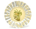 Orchidaceum 15” Fluted Charger Yellow #2