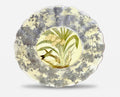 Orchidaceum 9” Fluted Plate Orchid Vanda Yellow #2