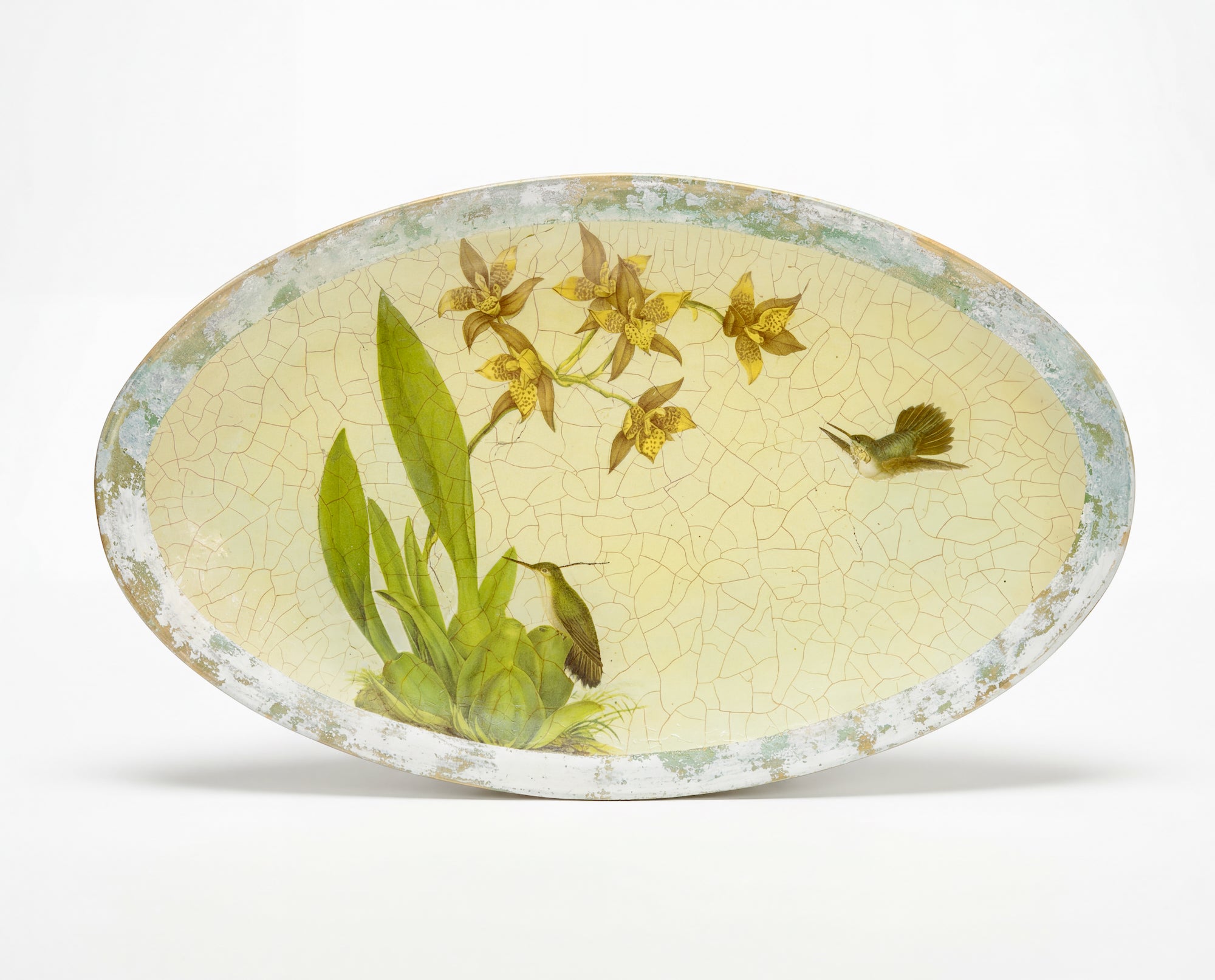Orchidaceum Blush Orchid 20" Oval Platter