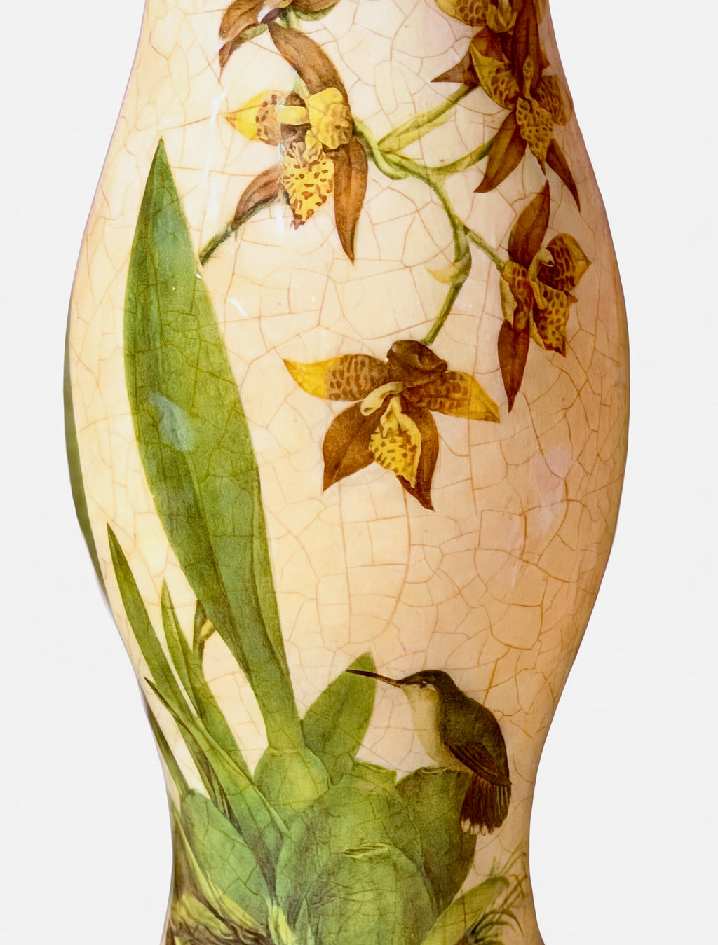 Orchidaceum Hummingbird Blush — Candle Hurricane & Base