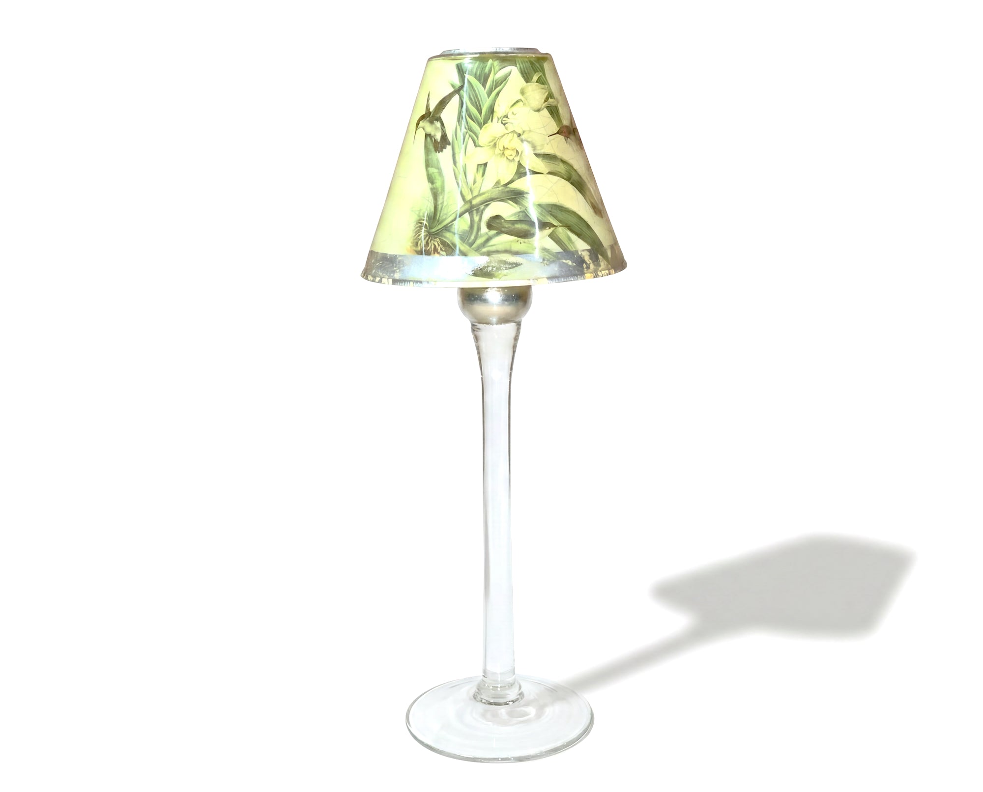 Orchidaceum Tri-Gold™ Green Votive Candle Shade & Footed Base