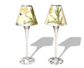 Orchidaceum Tri-Gold™ Yellow Votive Candle Shade & Footed Base