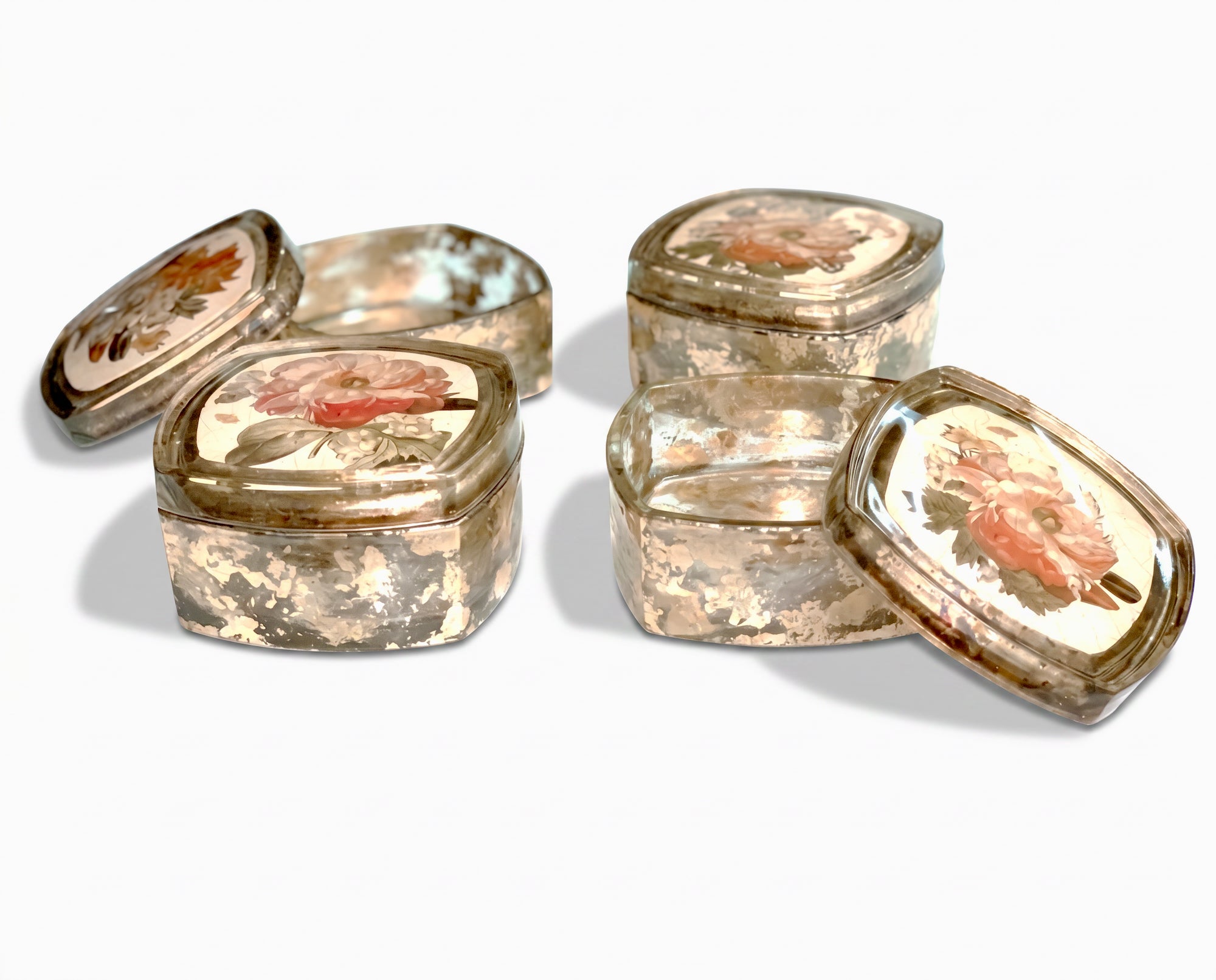 Red Lepidoptera Crystal Jewel Box