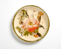 Red Lepi 11” Rolled Gold Dinner Plate