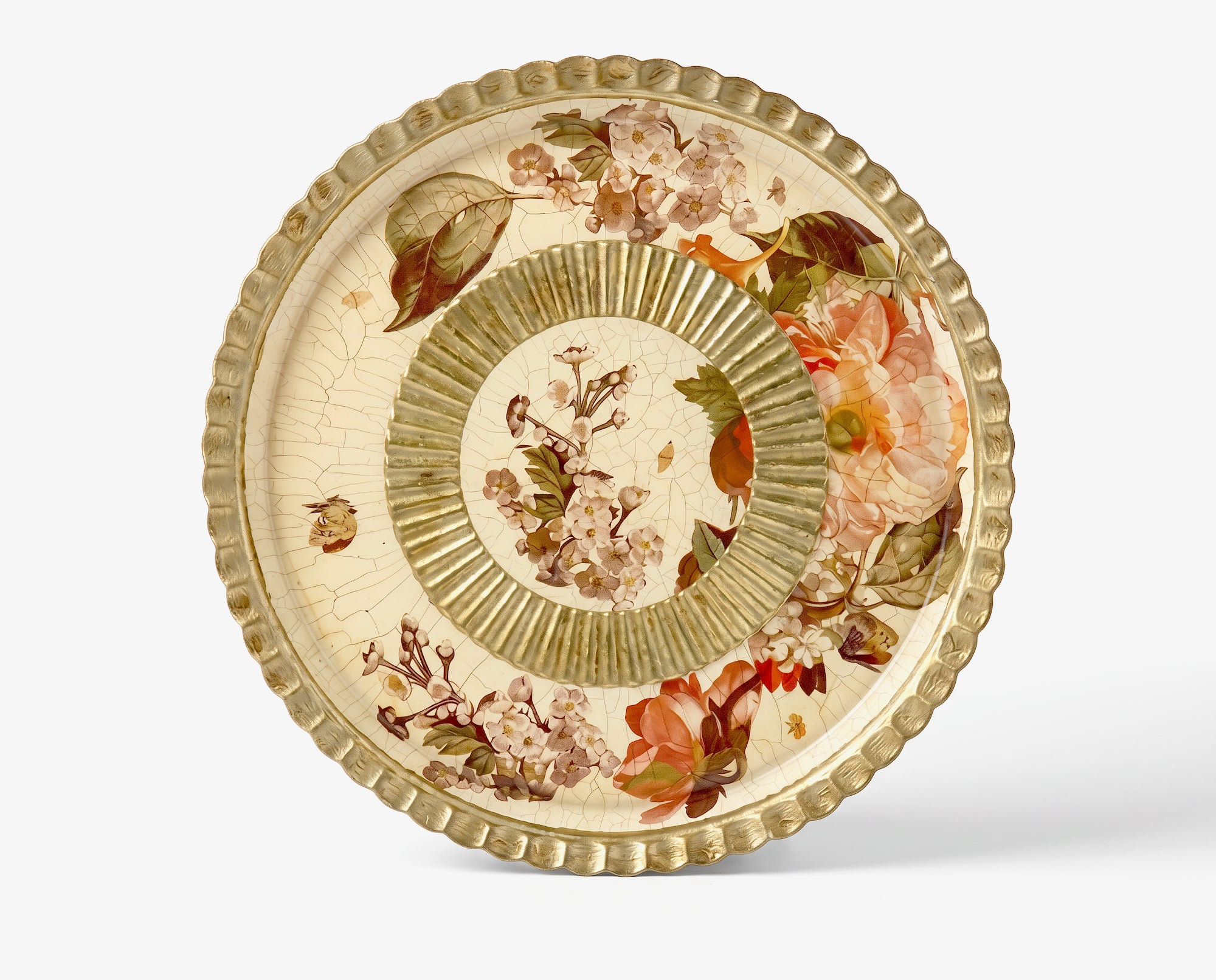 Red Lepidoptera 13" Wine & Entertaining Platter