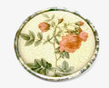 Rosarium 11" Dinner Rolled Gold Border — Red Turnip Rose