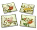 Rosarium 12" Square Platters — One-of-a-Kind Set of 4
