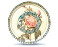 Rosarium 13"Cheese Platter Pink China Rose