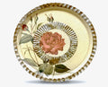 Rosarium 13" Fromage Presentation Platter — Blood Red China Rose