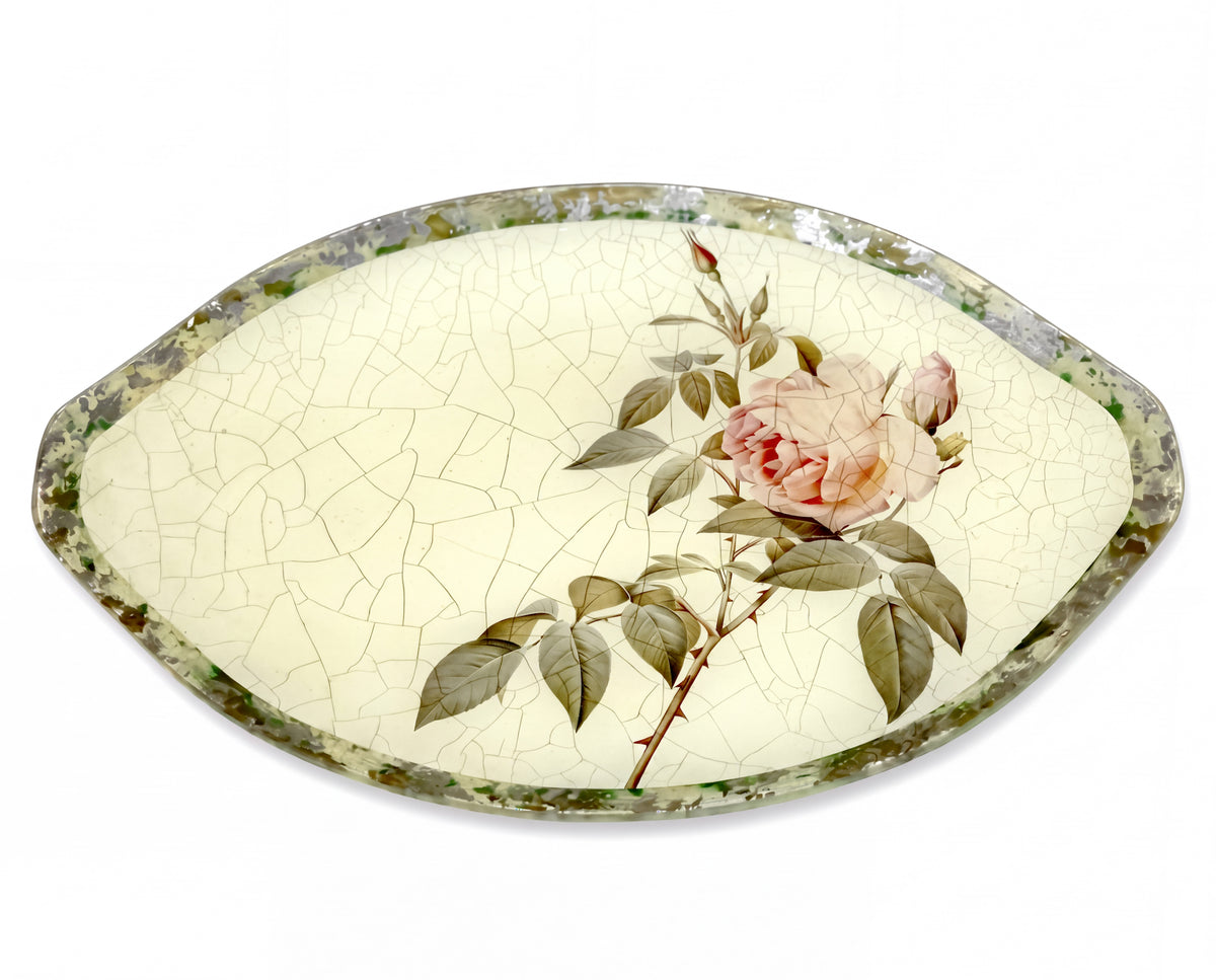 Rosarium 21" Handled Oval Platter
