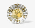 Rosarium 9" Fluted Plate — Yellow Alba Rose