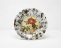 Rosarium 9" Fluted Plate — Red Portland Rose