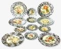 Rosarium “Caitlin’s Set” — 12-Piece Fluted Presentation & Dining Set