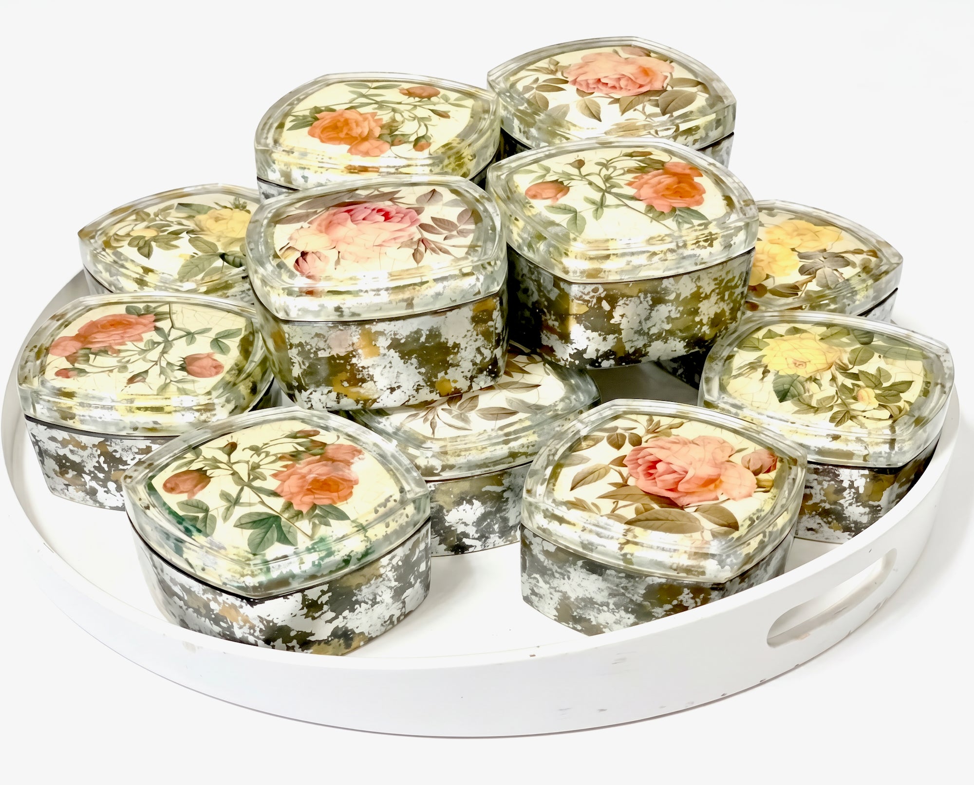 Rosarium Crystal Jewel Box (silver) assorted