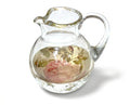 Rosarium Crystal “Glass Half Full” Pitcher Pink China Rose
