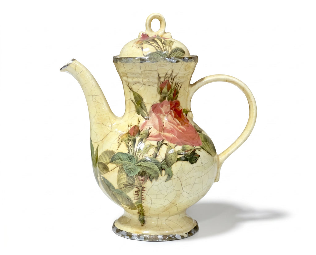 Rosarium Extra-Large Tea & Coffee Pot — Red Rosa Thorny Bifera