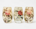Rosarium “Vase Half Full” — Heavy Crystal (Set of Three)