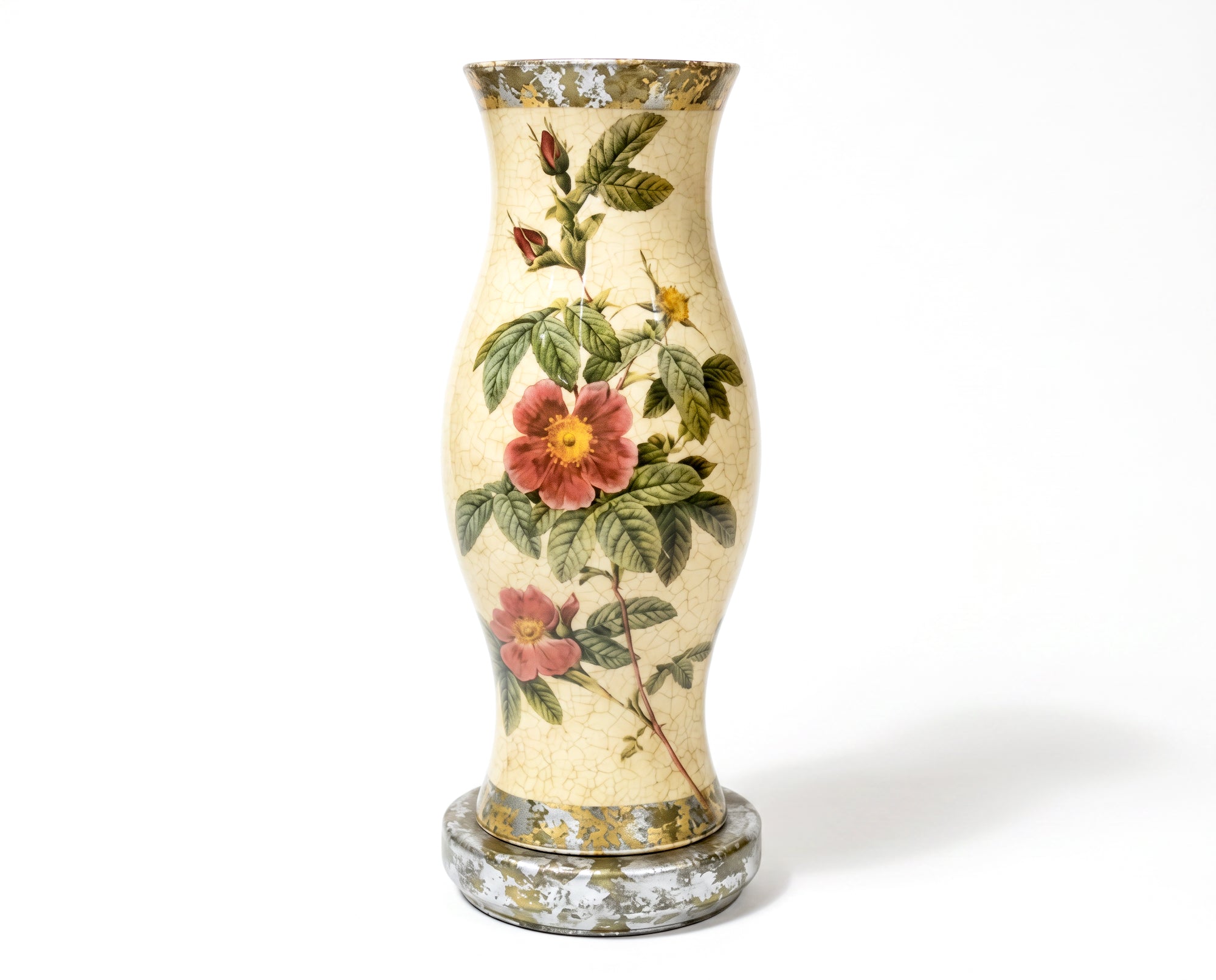 Rosarium Hurricane & Candle Base — Scarlet May Rose