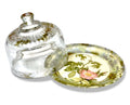 Rosarium One-of-a-Kind Rose 8" Covered Fromage Server