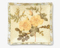 Rosarium Yellow Wild Briar Rose 10" Square Platter