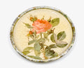 Rosarium 11" Dinner Plate — Tri-Gold™ Border — Red Rosa Thorny Bifera