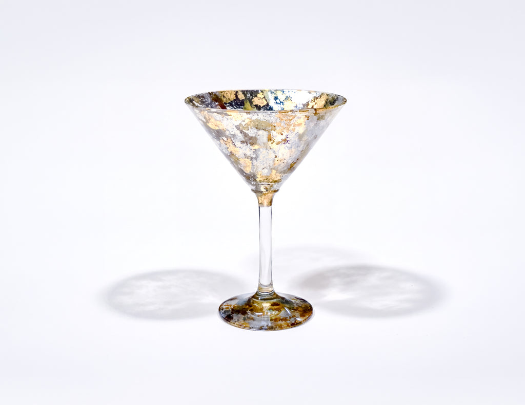 Tri-Gold 7" Martini Glass