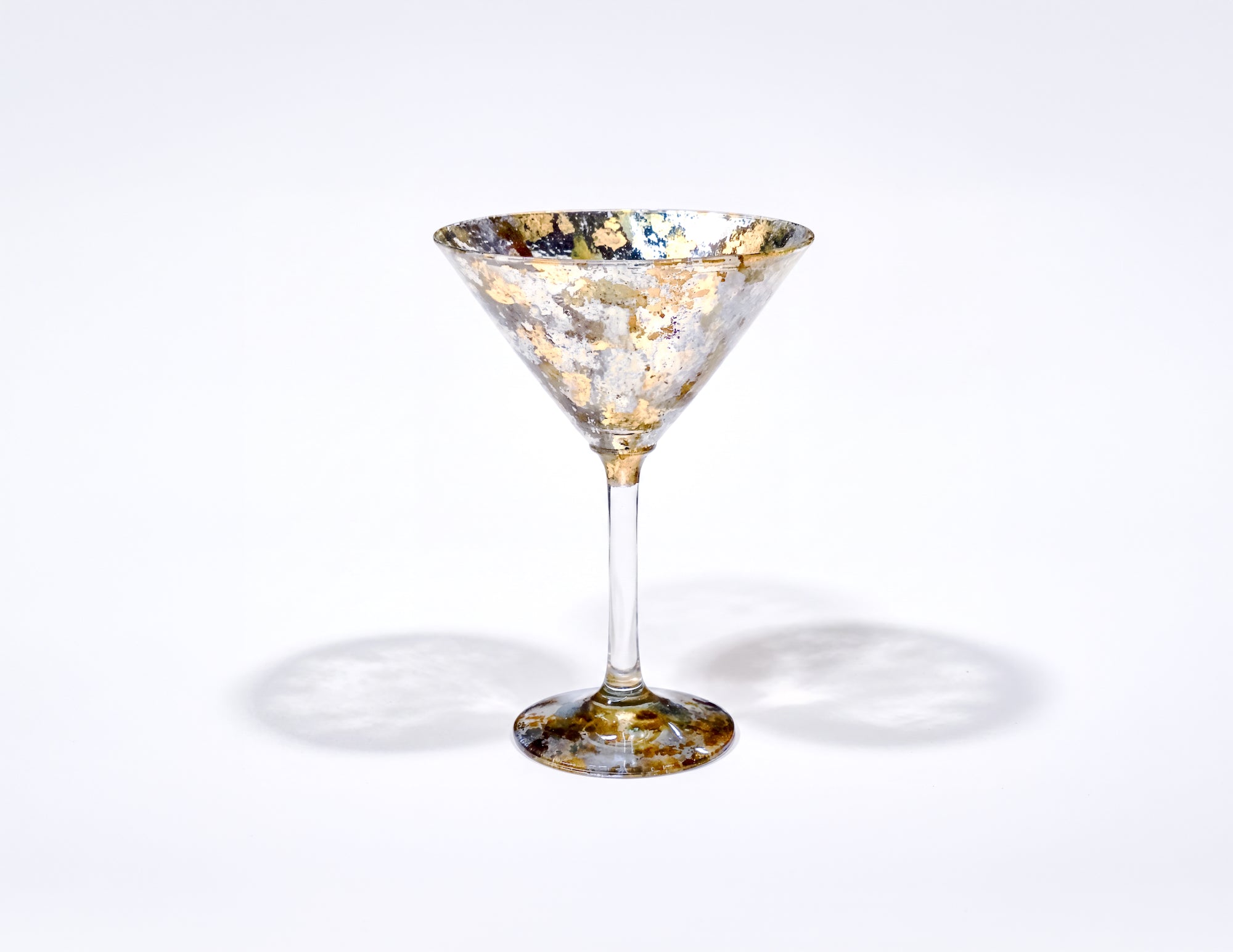 Tri-Gold 7" Martini Glass