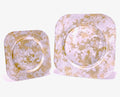 Tri-Gold Square 8"Salad Plate