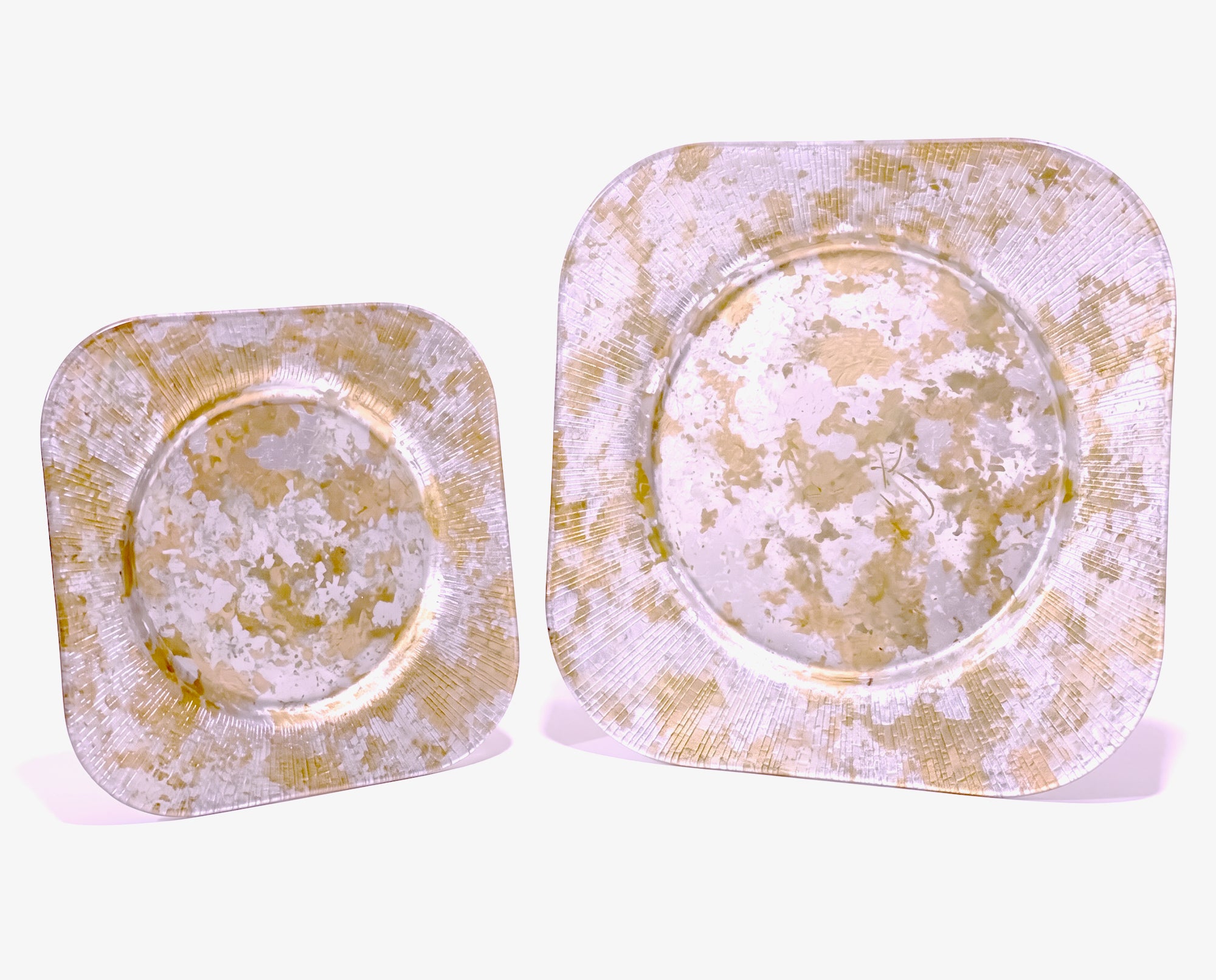 Tri-Gold Square 11" Dinner Plate