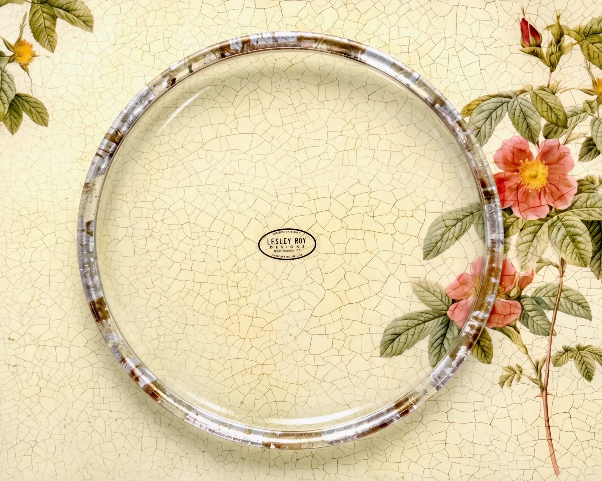 Tri-Gold™ 11" Rolled Dinner Plate — Clear Center