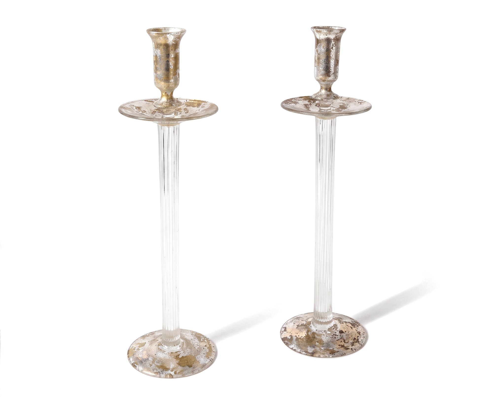 Tri-Gold Crystal Classic Candlestick