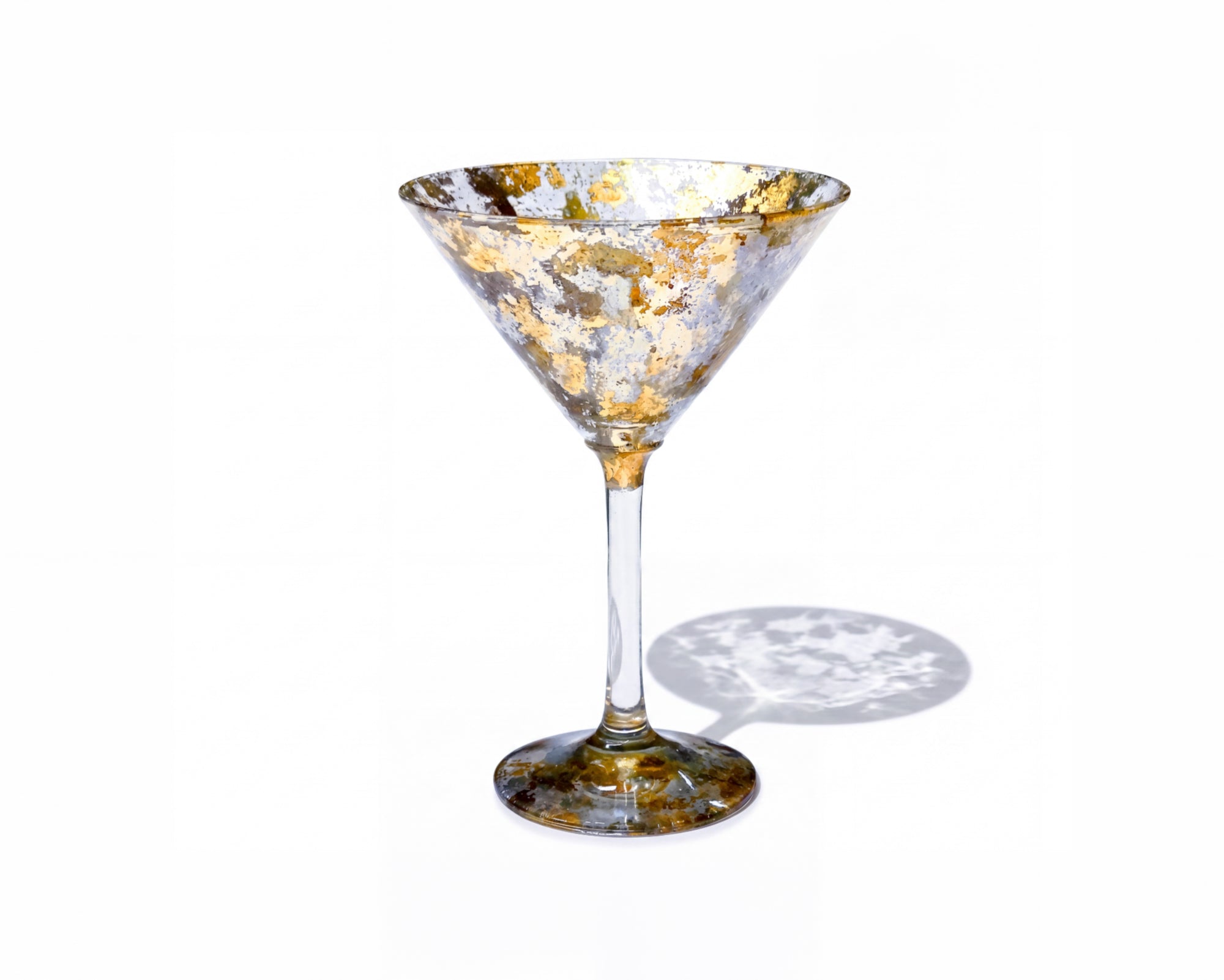 Tri-Gold 7" Martini Glass