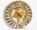 Vineyard 15" Fluted Charger — Champagne Grape