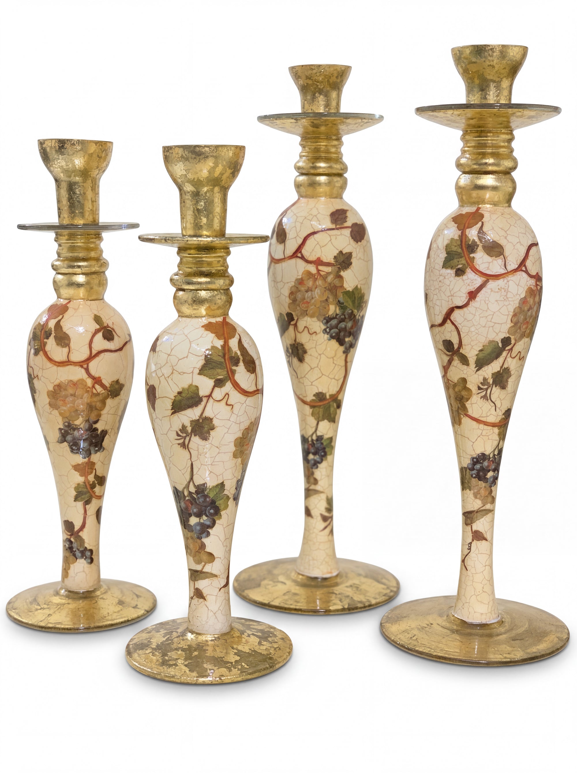 Vineyard 13" & 16"  Crystal Candlesticks