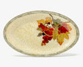 Vineyard 20" × 12" Oval Serving Platter — Red Grape