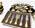 Vineyard 5-Piece Cathedral Gold™ Boxed Cheese Knife Set