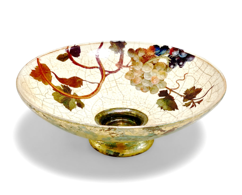 Vineyard 12" Bun Foot Bowl
