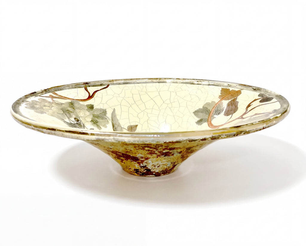 Vineyard Neiman Marcus Exclusive 18" × 14" Oval Solid Crystal Centerpiece Bowl