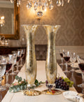 Vineyard Tall Crystal Gossamer-Gold™ 16" Vase with Grape Base