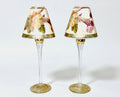 Vineyard Votive Shade & Base  Special Green Grape with Morning Glory