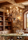 Vineyard Crystal Chateau Chandelier