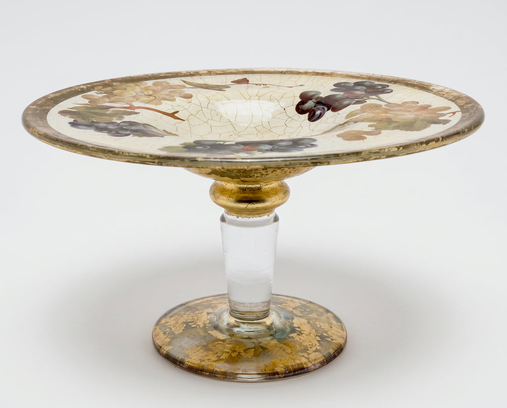 Vineyard Tall Cake Pedestal with Golden DomE