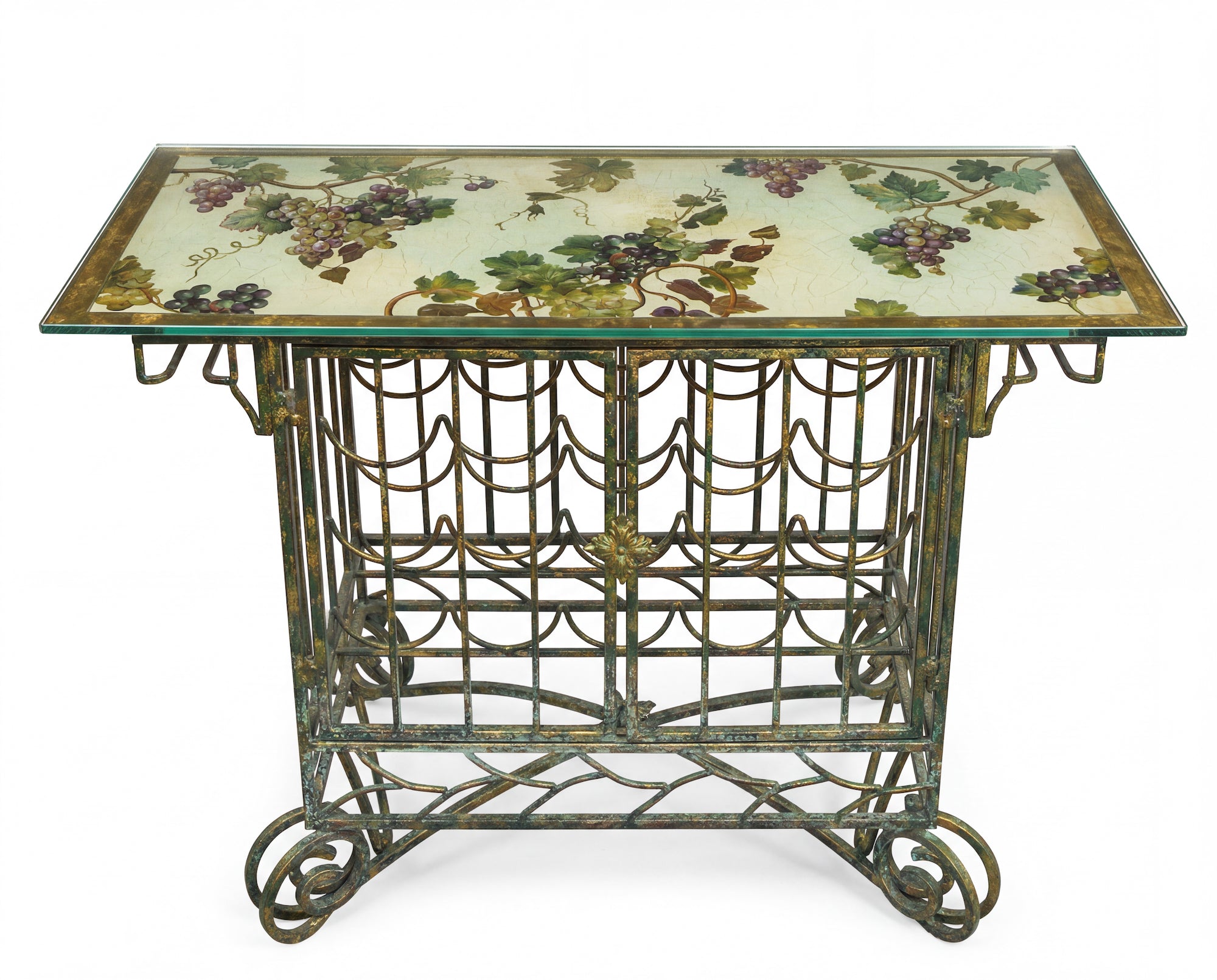 Vineyard Wine Storage Console Table